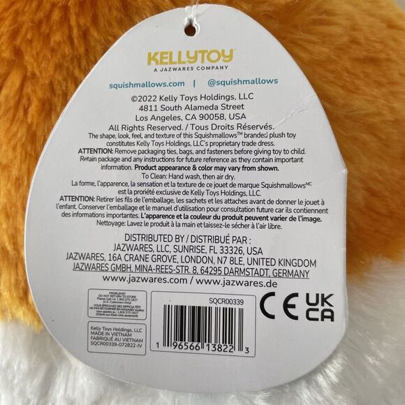 Squishmallow 12" Everett Guinea Pig Fuzz A Mallow Tri-Color Pet Plush Cat Calico - Picture 3 of 9